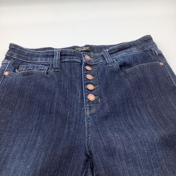 Judy Blue Womens Skinny Fit Button Fly Denim Jeans Blue Size 11/30 - Picture 5 of 10